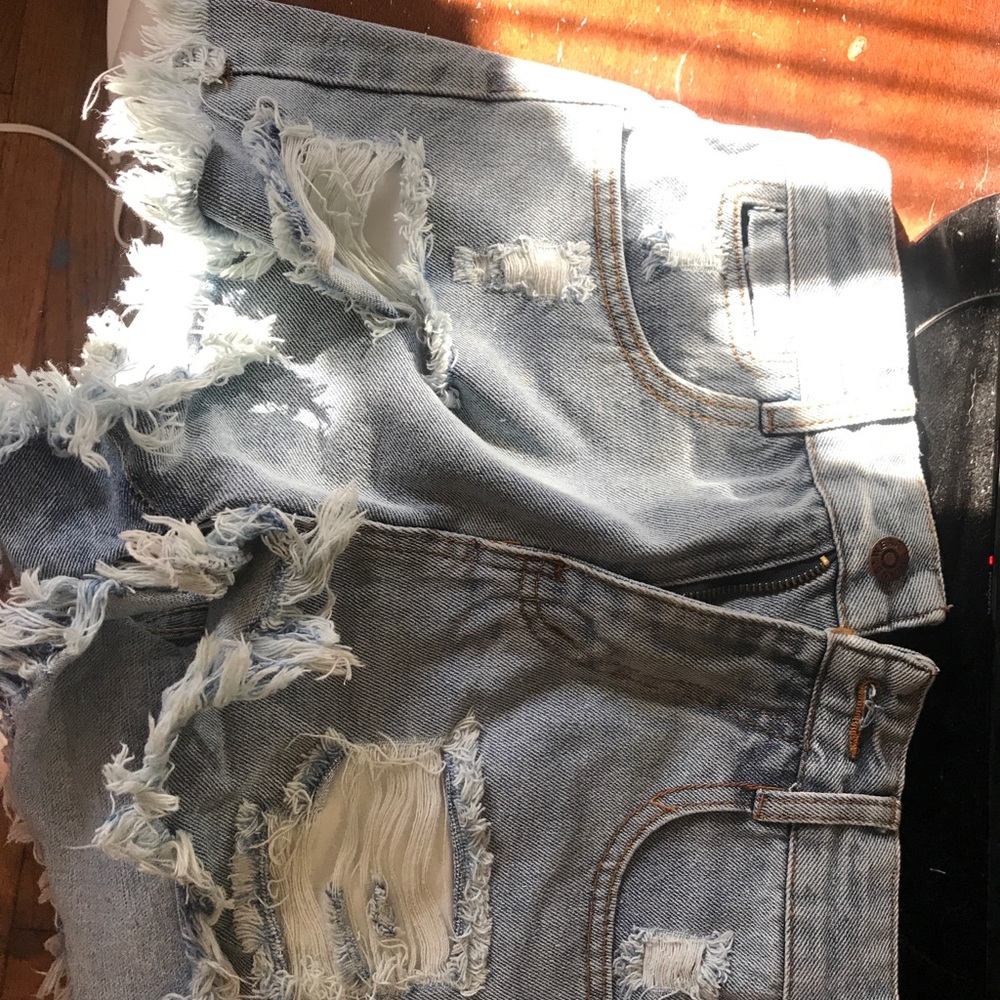 Denim shorts